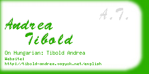 andrea tibold business card